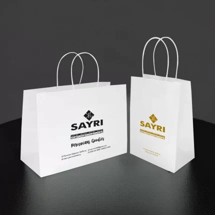 bolsas blancas de papel