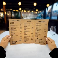 cartas para restaurante