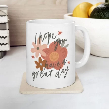 taza blanca 11 onzas