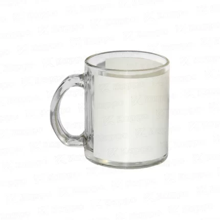 Taza vidrio con parche 11oz