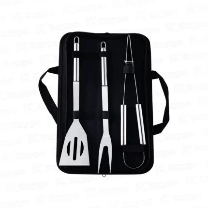 Set Parrillero 3 Piezas con Mango Metálico